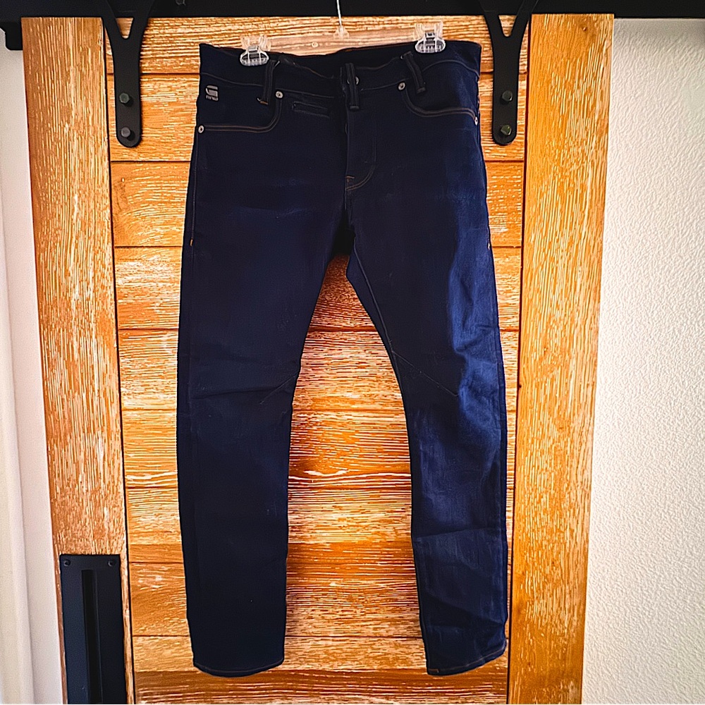 G-Star RAW Skinny Daq Stack 5 Pocket Dark Blue Jeans 32x30